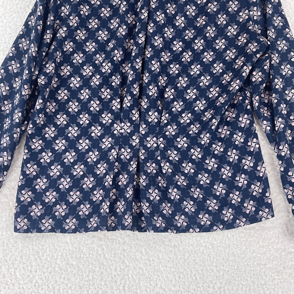 Vintage‎ Country Sophisticates by Pendleton Blue Floral Shirt Womens Size PM - Picture 7 of 16